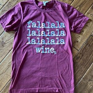 Bella canvas wine t shirt size small